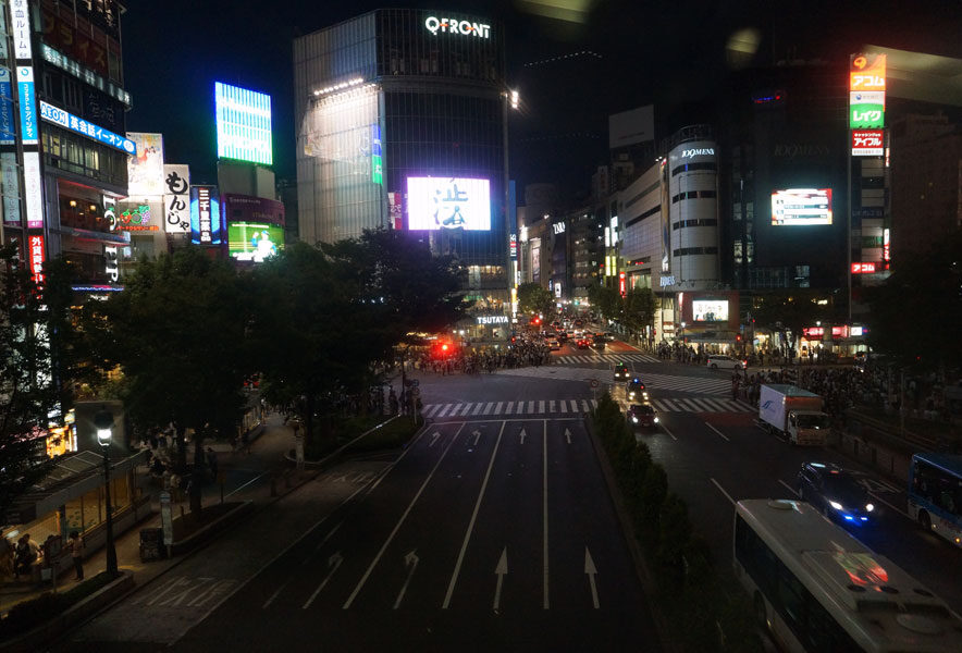 渋谷にて
