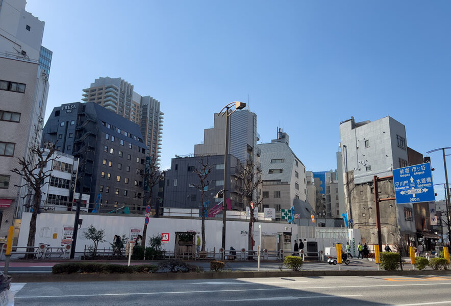 工事中の三省堂書店神保町本店