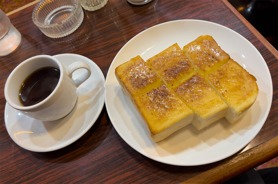 バタートーストのセット