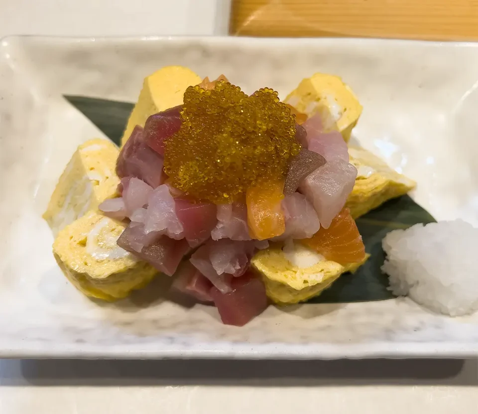 海鮮だし巻き卵