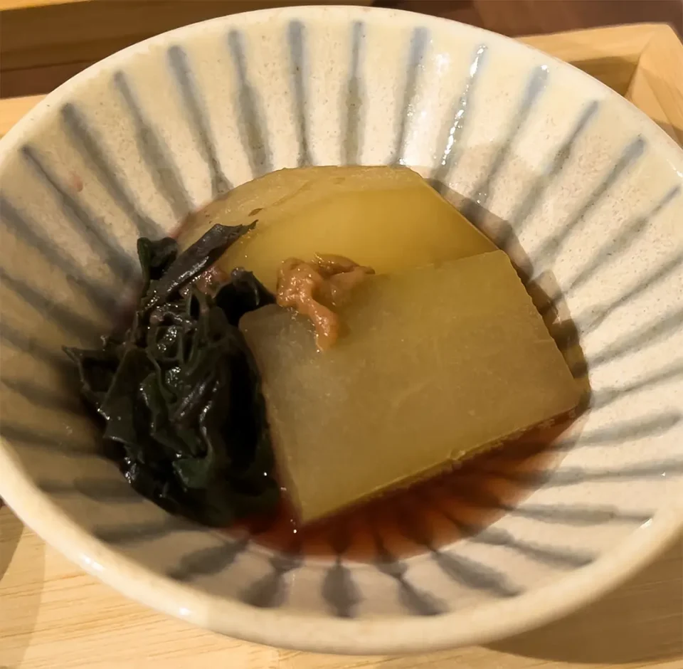 冬瓜と金時草の梅びたし