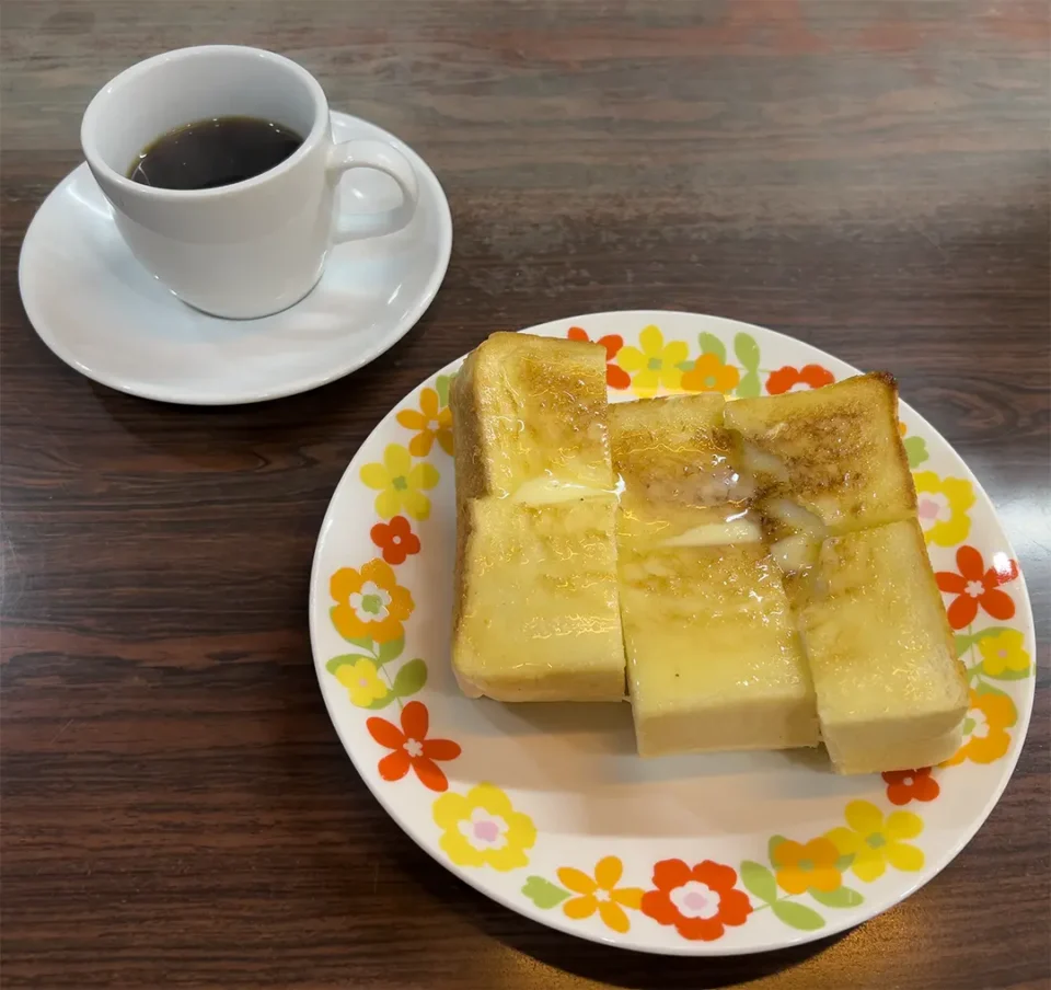 バタートーストのセット