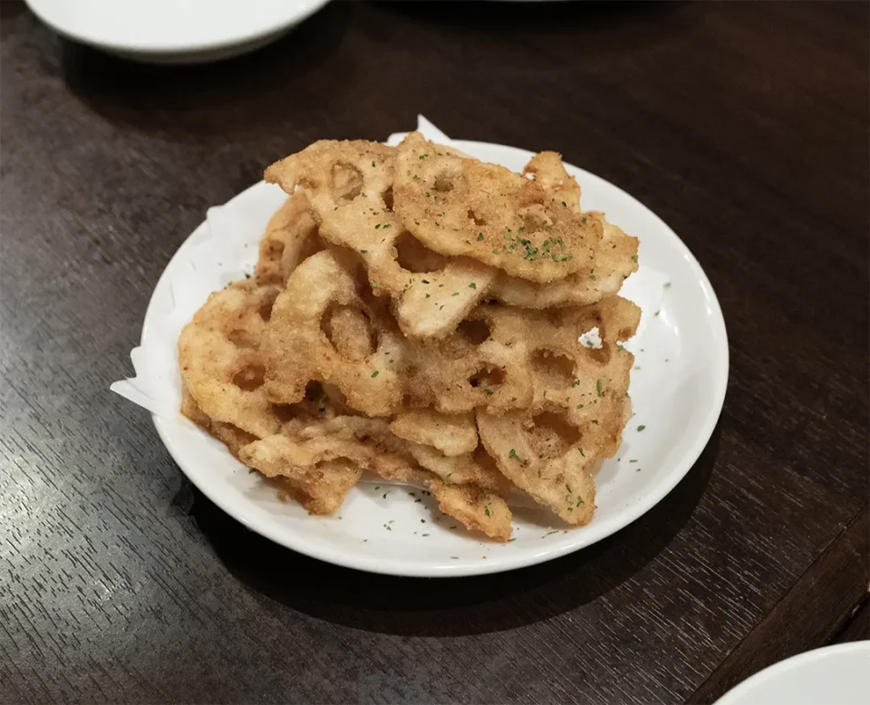 レンコンチップス（ガーリック味）