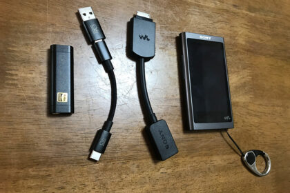 ハイレゾ・オーディオ出力用USB変換ケーブル→USB-AからUSB-Cへの変換ケーブル→SHANLING UA2と接続