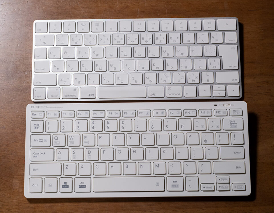 TK-FBP102WHとApple Magic Keyboard