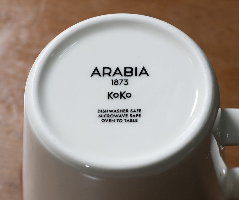 Arabia マグカップ 500mL ココ ホワイト