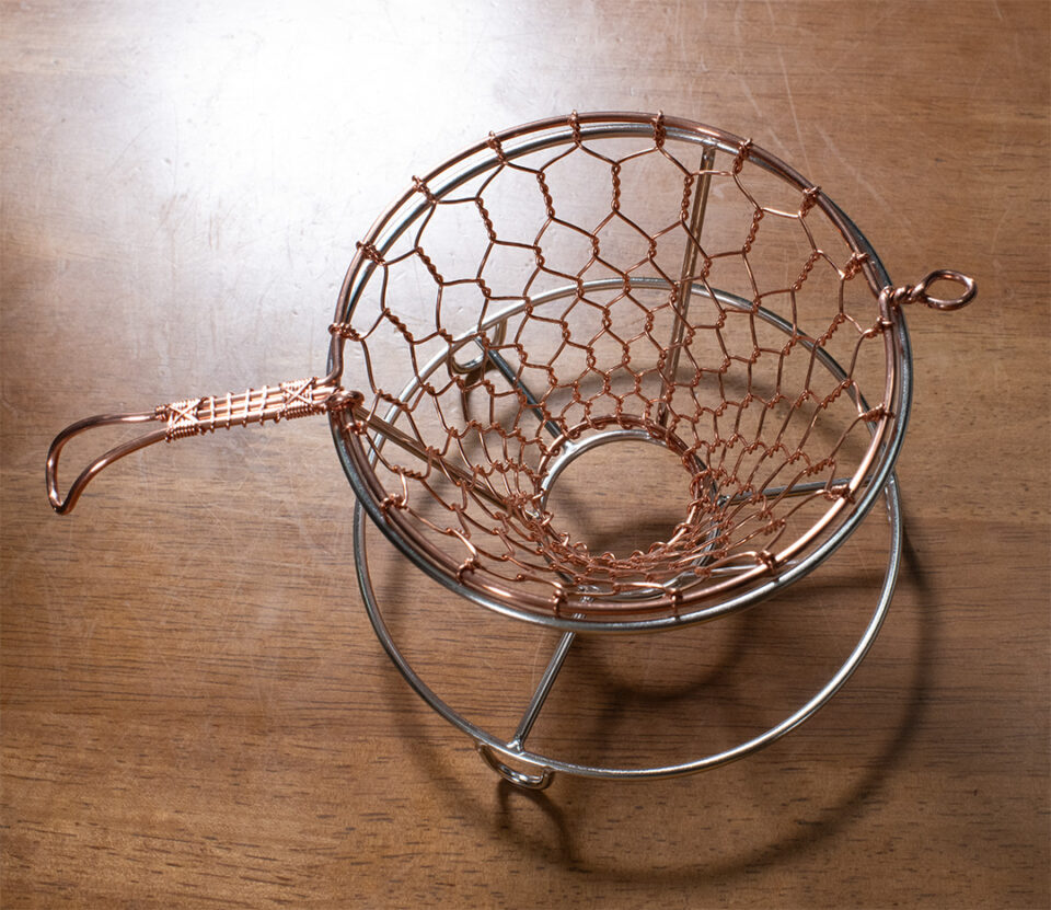 手編みコーヒードリッパー 銅